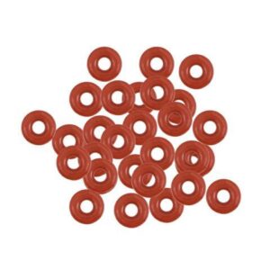 Silicone O-Ring, 4.5mm OD, 1.5mm ID, 1.5mm Width, VMQ Seal Rings Gasket, Red, Pack of 30