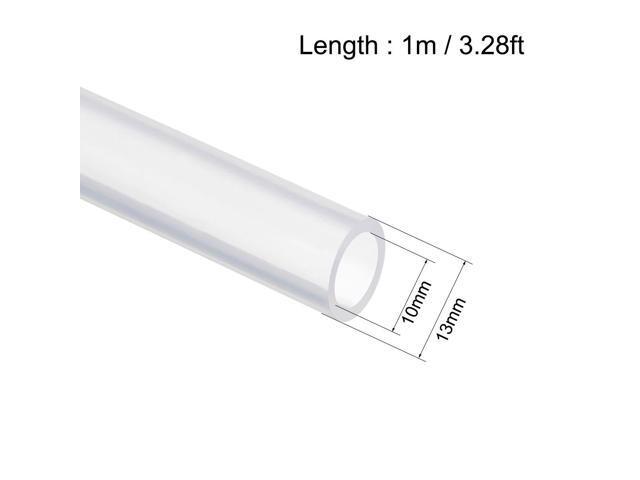 Silicone Tubing 10mm ID X 13mm OD 3.28ft 1m Flexible Silicon Rubber Tube Air Hose Pipe for Pump Transfer Clear