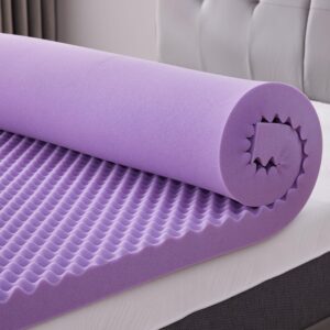 SINWEEK 2 Inch Egg Crate Memory Foam Mattress Topper Twin Size, Soft Mattress Pad for Back Pain Relief, Bed Topper, CertiPUR-US Certified