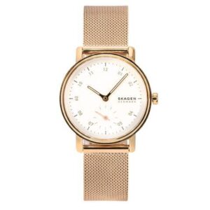 Skagen Kuppel Lille Rose Gold Stainless Steel White Dial SKW3099 Ladies Watch
