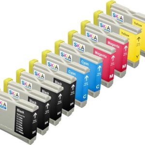Skia 10 Pack LC51 Replacement Ink Cartridges for Brother DCP-130c DCP-330c DCP-350C Intellifax 1360 MFC-230C MFC-240C MFC-440CN MFC-465cn MFC-5460CN