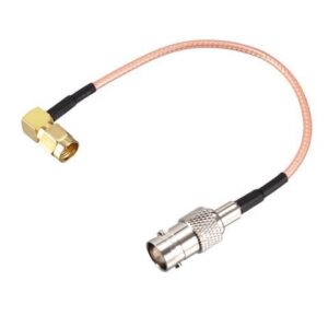 SMA Male Right Angle to BNC Female RF Coaxial Cable RG316 Coax Cable 0.5 ft