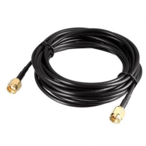 SMA Male to SMA Male Coaxial Cable 50 Ohm for Ham Radio, Antenna, Wireless LAN Devices 10 Feet RG174