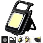 Small LED Flashlight 800Lumens Bright Rechargeable Keychain Mini Flashlights 3 Light Modes Portable Pocket Light Outdoor Camping Light Bear Opener