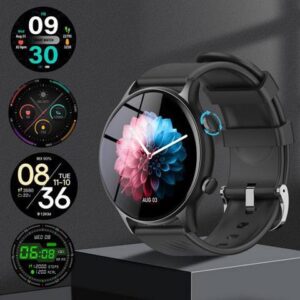 Smart sports watch, dedicated to heart rate and blood oxygen health monitoring for running Black