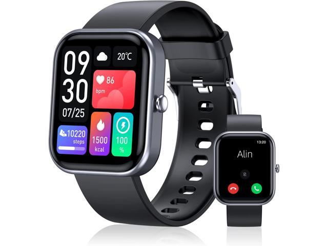 Smart Watch (Answer/Make Call), 2-Inch Fitness Tracker 100+ Sports Modes, Smart Watches for Men Women IP67 Waterproof, Smartwacth with Step Sleep