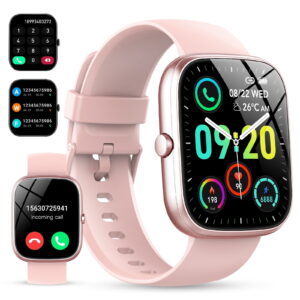 Smart Watch Fits for Android and iPhone, IP68 Waterproof Smartwatch for Women Men 100+ Sports Modes 1.91-inch Fitness Tracker, Smart Watch with Bluetooth Call(Answer/Make...