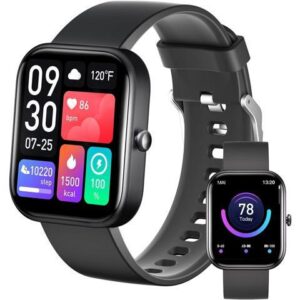 Smart Watch for Android and iOS (Answer/Make Call), 2" HD Touch Screen IP67 Waterproof, Smartwatch Fitness Tracker Heart Rate,Sleep Monitor,Blood