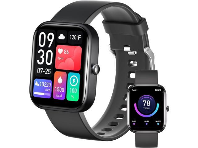 Smart Watch for Android and iOS (Answer/Make Call), 2" HD Touch Screen IP67 Waterproof, Smartwatch Fitness Tracker Heart Rate,Sleep Monitor,Blood