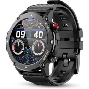 Smart Watch for Men Bluetooth Call (Answer/Make Call) IP68 Waterproof 1.32'' Military Tactical Fitness Watch Tracker for Android iOS with Heart Rate