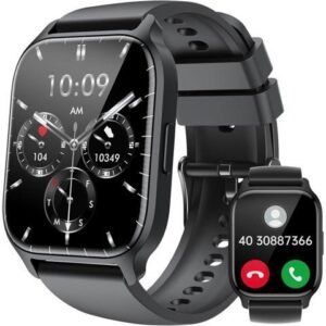 Smart Watch for Men Women - 1.85'' Smartwatch Answer/Make Calls, 112+ Sports Modes with IP68 Waterproof, Step Counter, Watches with Heart