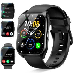 Smart Watch for Men Women (Answer/Make Call), 1.85" Smartwatch with Pedometer/Calories Heart Rate/Sleep Monitor, 110+ Sports Activity Tracker,Sports Fitness Watch, IP68 Fitness...