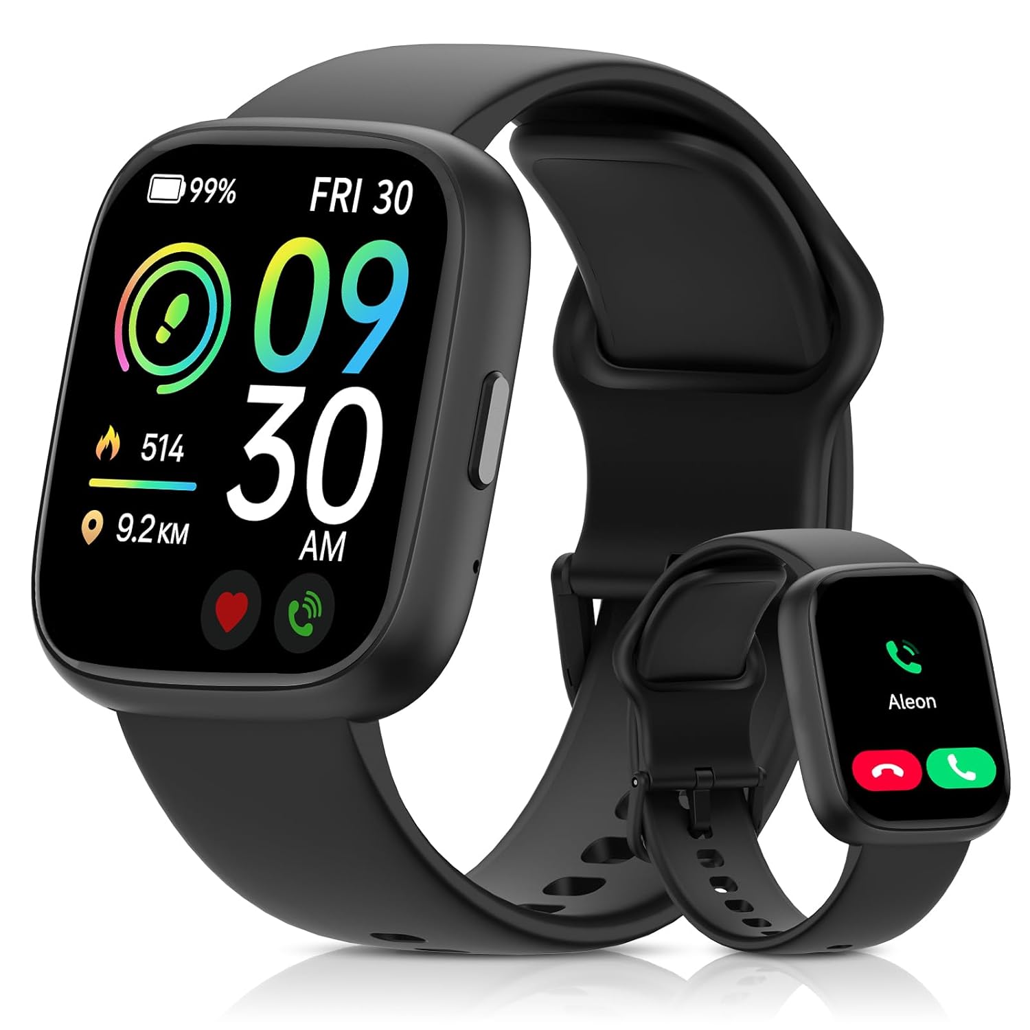 Smart Watch for Men Women, Bluetooth Calling, 1.83" HD Touch Screen Fitness Tracker, 100+ Sports Modes, Heart Rate Sleep Monitor, DIY Dial, IP68 Waterproof, Compatible with...