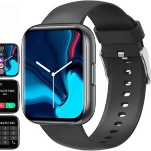 Smart Watch, New Upgraded 1.81" AMOLED, Split Screen Display, Answer Make Calls, Smartwatch for Men Women iOS Android Smartphones, Blood Oxygen Heart