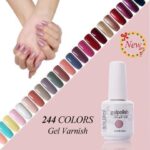 Soak Off Organic UV Gel Semi Permanent Lucky Nails Gel Varnish Led Lamp Nail Polish 244 Colors UV Gel Nail Polish