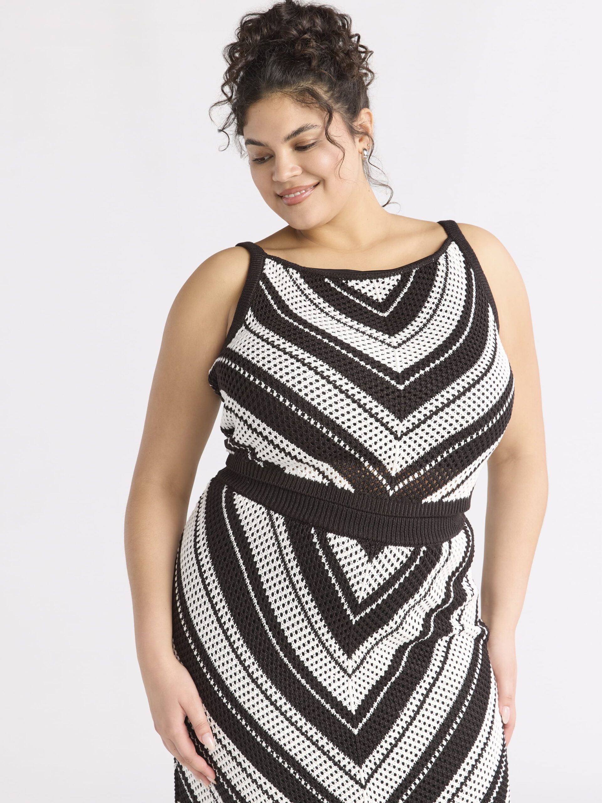 Sofia by Sofia Vergara Women's and Women's Plus Pointelle Top, Sizes XS-4X