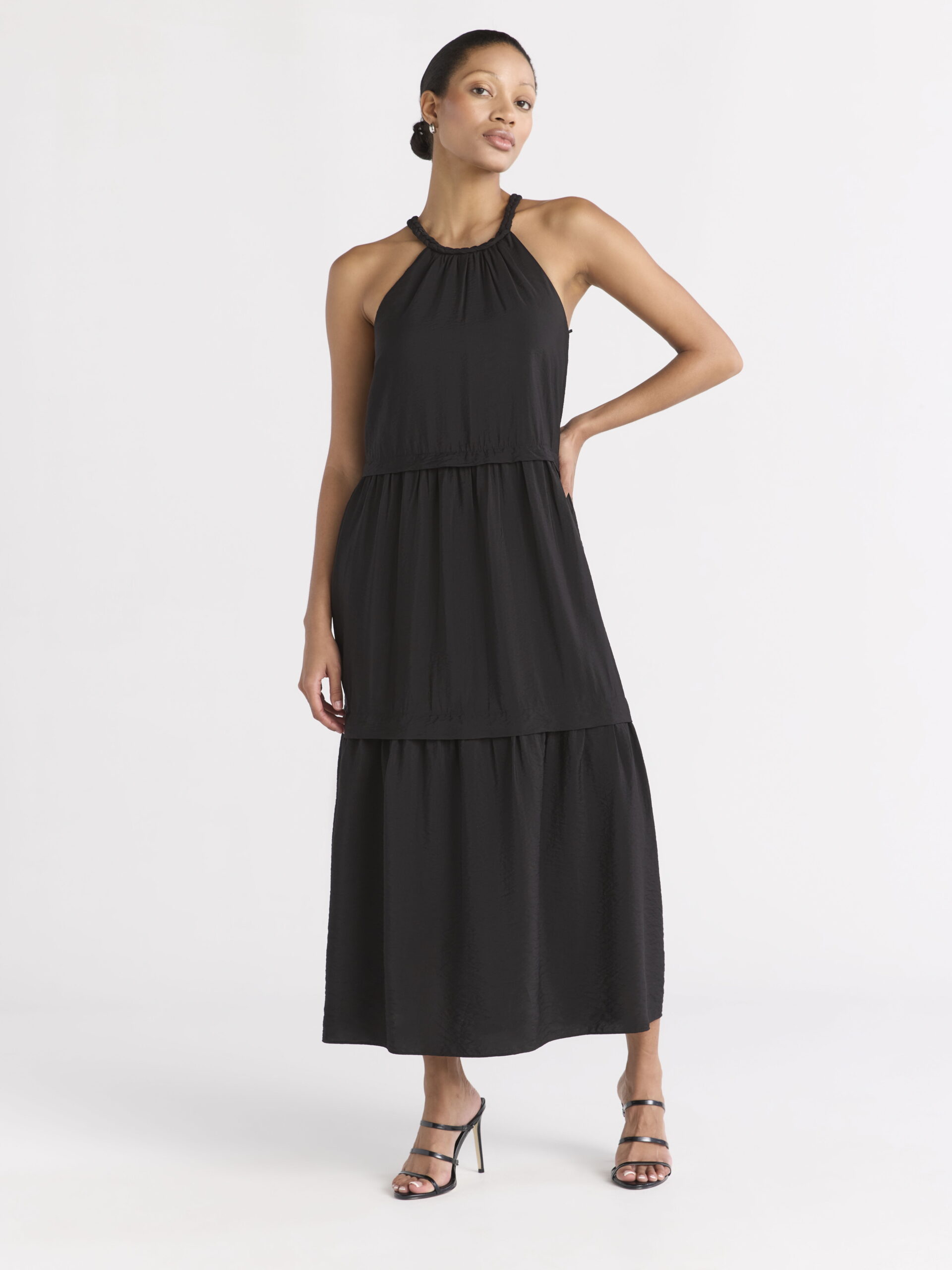 Sofia by Sofia Vergara Women's Braided Maxi Dress, Above Ankle Length, Sizes XS-XXXL