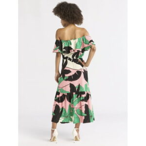 Sofia by Sofia Vergara Women's Ruffle Off Shoulder Maxi Dress, Above Ankle Length, Sizes XS-XXXL
