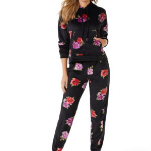 Sofia Intimates by Sofia Vergara Women's and Women's Plus Size Cropped Hoodie and Jogger Pants Set, 2-Piece