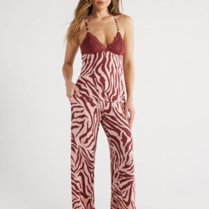 Sofia Intimates Women's and Plus Modal Cami and Pajama Pants Set, 2-Piece, Sizes XS-3X