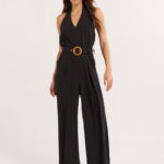 Sofia Jeans Women's and Women's Plus Belted Jumpsuit, Sizes XS-4X