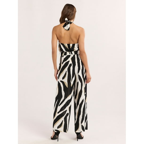Sofia Jeans Women's and Women's Plus Belted Jumpsuit, Sizes XS-4X