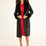 Sofia Jeans Women's and Women's Plus Faux Fur Trim Coat, Sizes XS-5X