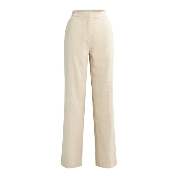Sofia Jeans Women's and Women's Plus Linen Blend Wide Leg Pants, 32" Inseam, Sizes 0-28W