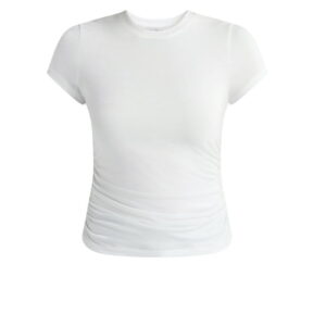 Sofia Jeans Women's and Women's Plus Ruched Side Tee with Short Sleeves, XS-4X