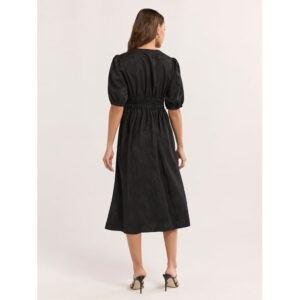 Sofia Jeans Women's and Women's Plus Satin Jacquard Dress, Mid Calf Length, Sizes XS-4X