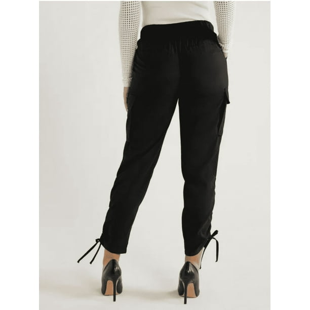 Sofia Jeans Women's and Women's Plus Super High Rise Luxe Cargo Pants, 27" Inseam, Sizes XXS-5X
