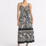 Sofia Jeans Women's and Women's Plus Tie Front Maxi Dress, Sizes XS-4X