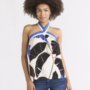 Sofia Jeans Women's and Women's Plus Tie Halter Top, Sizes XS-4X