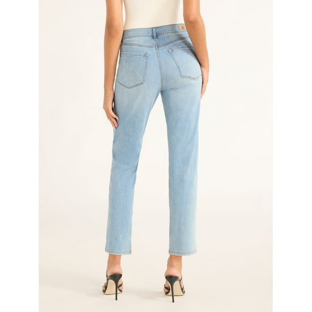 Sofia Jeans Women's Beatrix Relaxed Boyfriend Mid Rise Jeans, 27" Inseam, Sizes 0-20