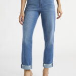 Sofia Jeans Women's Beatrix Relaxed Boyfriend Mid Rise Jeans, Sizes 0-20