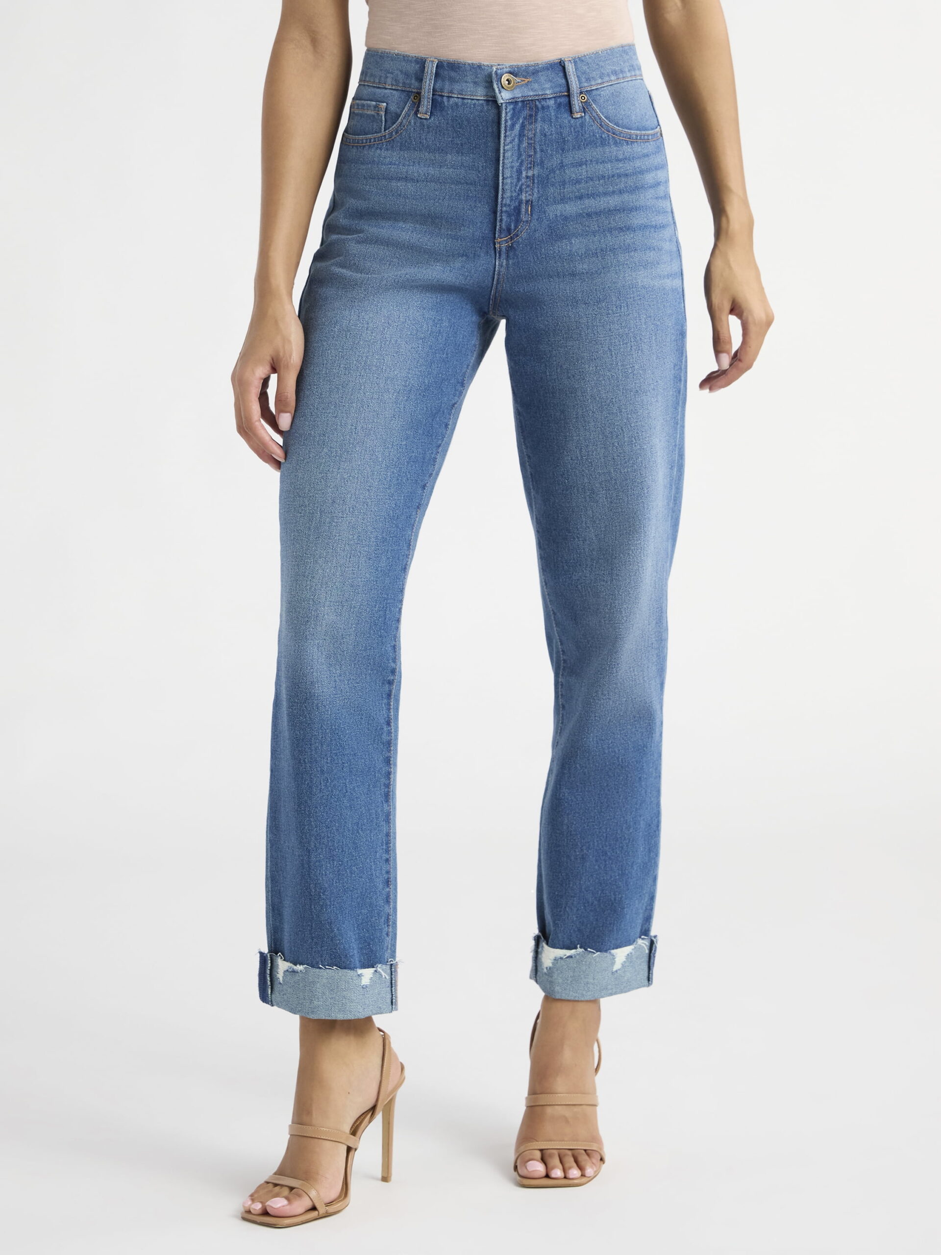 Sofia Jeans Women's Beatrix Relaxed Boyfriend Mid Rise Jeans, Sizes 0-20