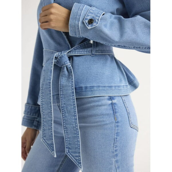 Sofia Jeans Women's Belted Cropped Trench Coat, Sizes XS-XXXL