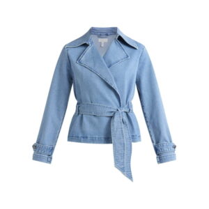 Sofia Jeans Women's Belted Cropped Trench Coat, Sizes XS-XXXL