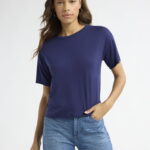 Sofia Jeans Women's Crewneck Tee with Short Sleeves, Sizes XS-XXXL