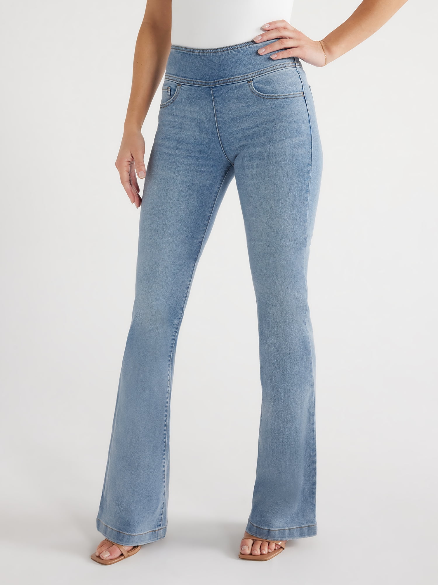 Sofia Jeans Women's Melisa Flare High Rise Pull On Jeans, Sizes 0-20