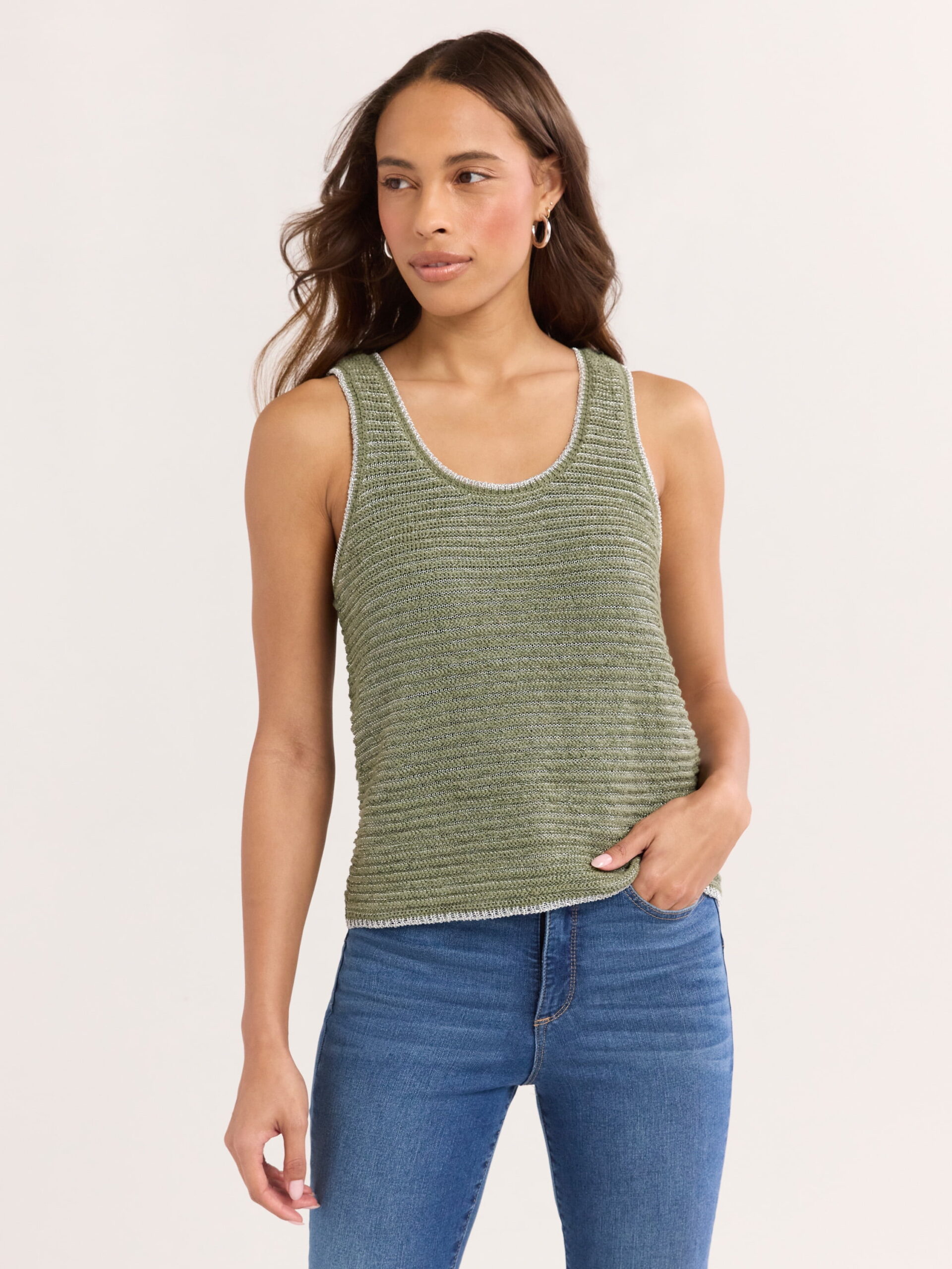 Sofia Jeans Women's Sweater Tank Top, Sizes XS-XXXL