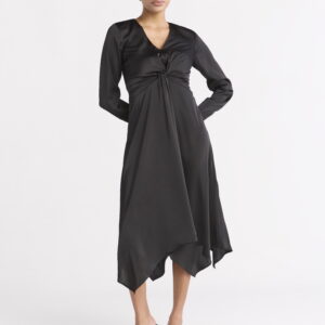 Sofia Jeans Women's Twist Front Dress, Mid Calf Length, Sizes XS-XXXL