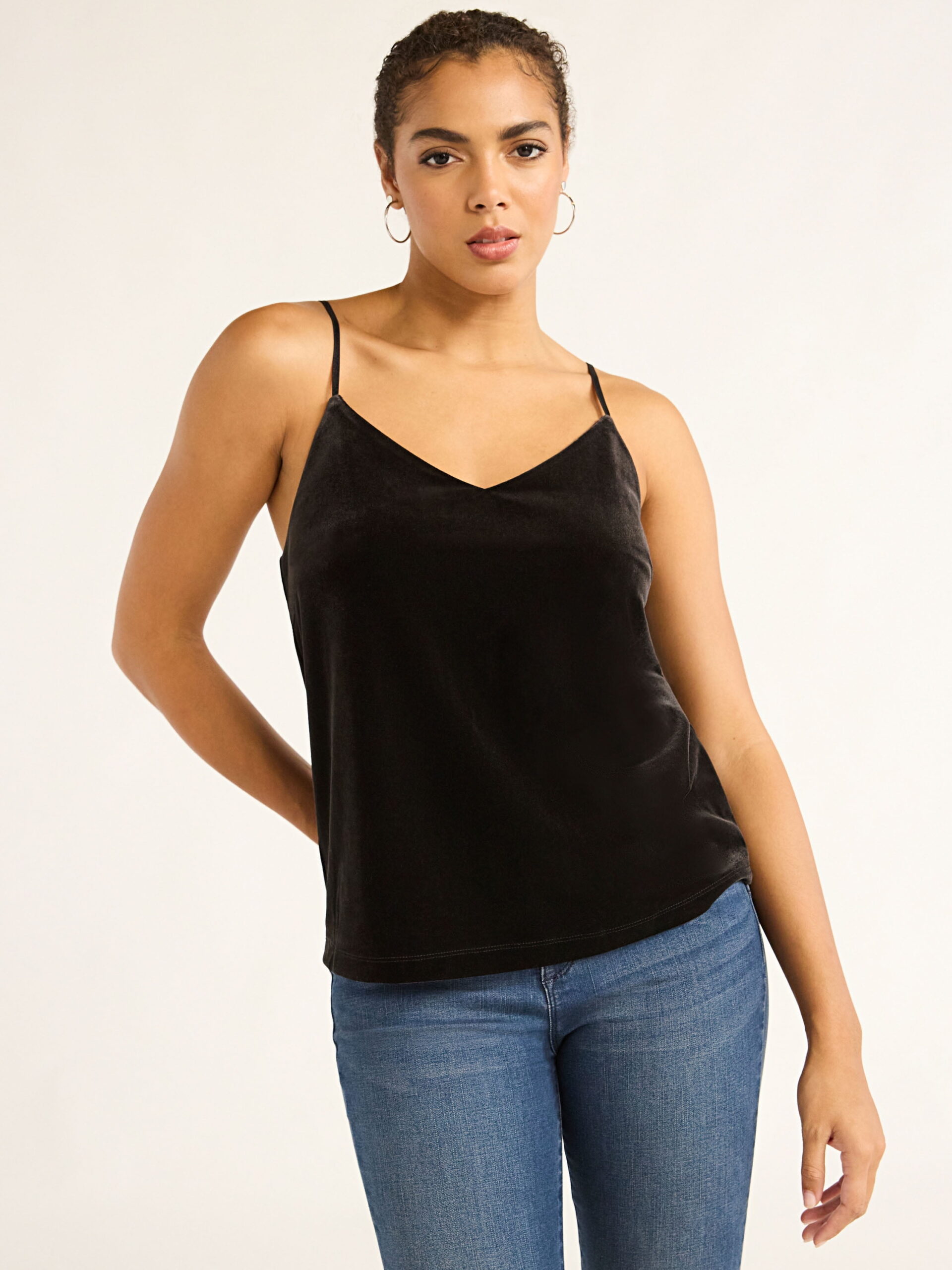Sofia Jeans Women's Velvet Tank Top, Sizes XS-XXXL