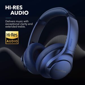 Soundcore Anker Life Q20 Hybrid Active Noise Cancelling Headphones, Wireless Over Ear Bluetooth Headphones, 70H Playtime, Hi-Res Audio, Deep Bass, Memory Foam Ear Cups, Travel,...