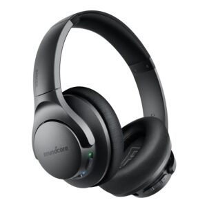 Soundcore Anker Life Q20 Hybrid Active Noise Cancelling Headphones, Wireless Over Ear Bluetooth Headphones, 70H Playtime, Hi-Res Audio, Deep Bass, Memory Foam Ear Cups, Travel,...