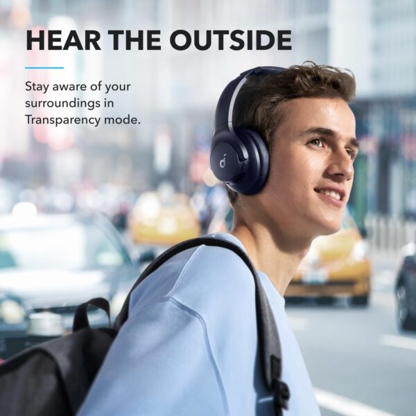 soundcore by Anker Q20i Hybrid Active Noise Cancelling Headphones, Wireless Over-Ear Bluetooth, 40H Long ANC Playtime, Hi-Res Audio, Big Bass, Customize via an App, Transparency...