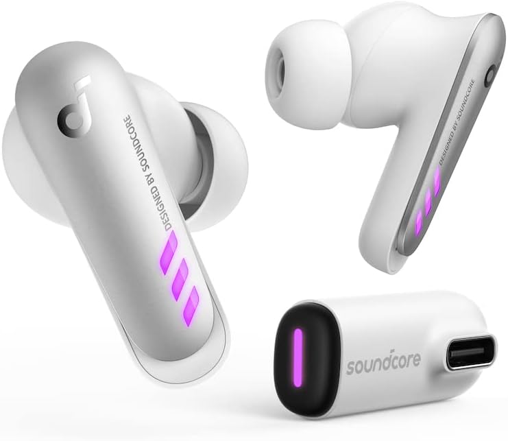 soundcore VR P10 Wireless Gaming Earbuds, Meta Quest 2 Accessories, 30ms Low Latency, Dual Connection, 2.4GHz Wireless, USB-C Dongle Included, Compatible with Steam Deck, PICO...