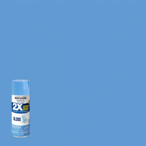 Spa Blue, Rust-Oleum American Accents 2X Ultra Cover Gloss Spray Paint- 12 oz, 6 Pack