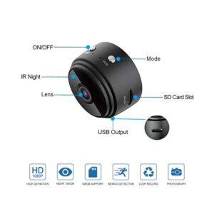 Spy Camera 1080P WiFi Hidden Camera Wireless Indoor Secret Camera Mini Nanny Spy Cam Home Security Surveillance Camera Micro Small Monitor Video Camera with Motion Detection App...