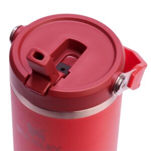 Stanley IceFlow 2.0 Flip Straw Tumbler with Handle 30 oz | Twist On Lid and Flip Up Straw | Leak Resistant Water Bottle | Insulated Stainless Steel | BPA-Free | Chili Red